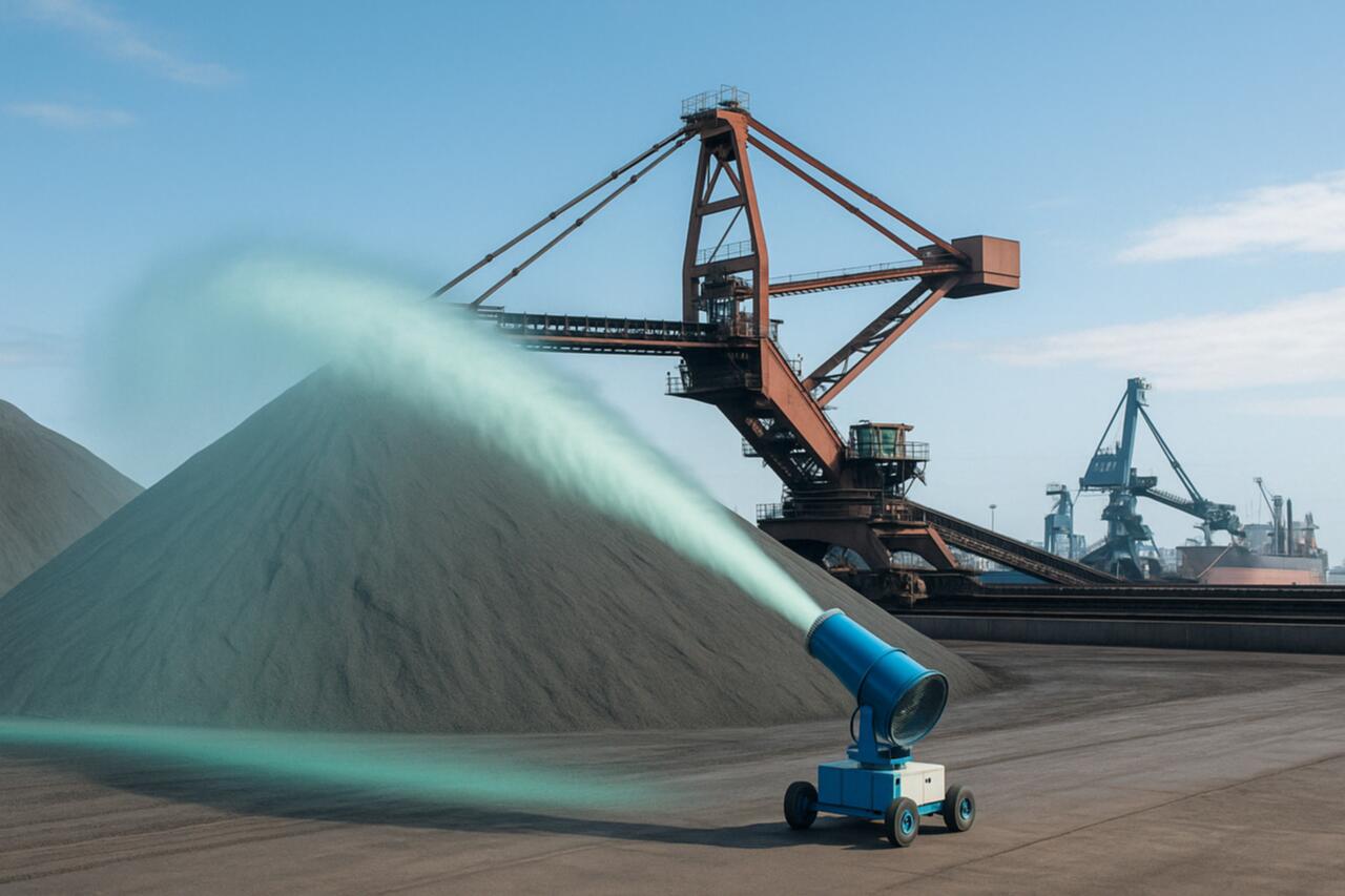 散装矿物粉料装卸抑尘
